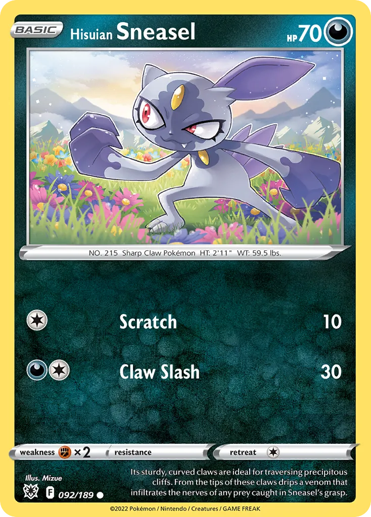 Hisuian Sneasel #92, Astral Radiance