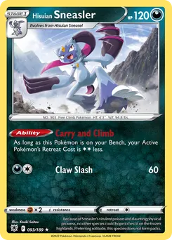 Hisuian Sneasler #93, Reverse Foil
