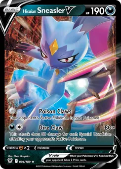Hisuian Sneasler V #94, Standard