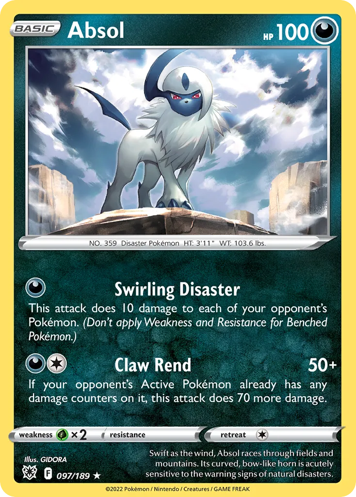 Absol #97, Astral Radiance Reverse Foil