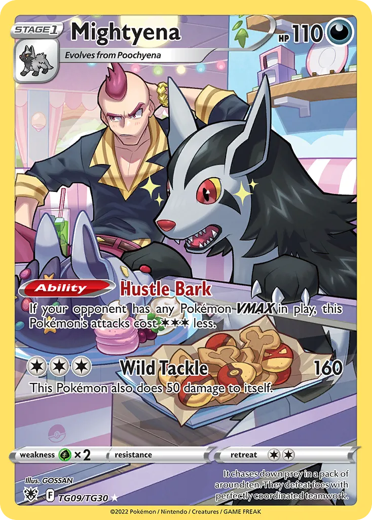 Mightyena #TG09, Astral Radiance Trainer Gallery