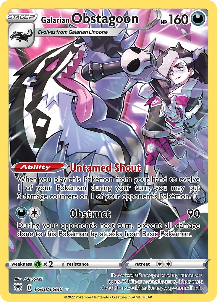 Galarian Obstagoon #TG10, Astral Radiance Trainer Gallery