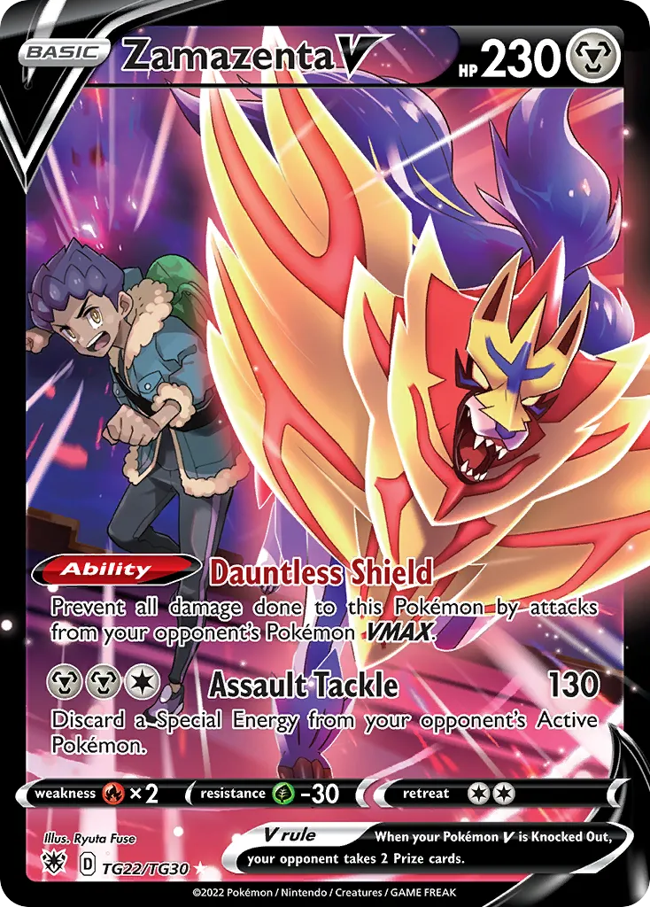 Zamazenta V #TG22, Astral Radiance Trainer Gallery