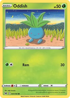 Oddish #1, Reverse Foil