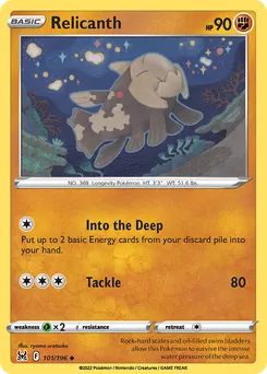 Relicanth #101, Standard