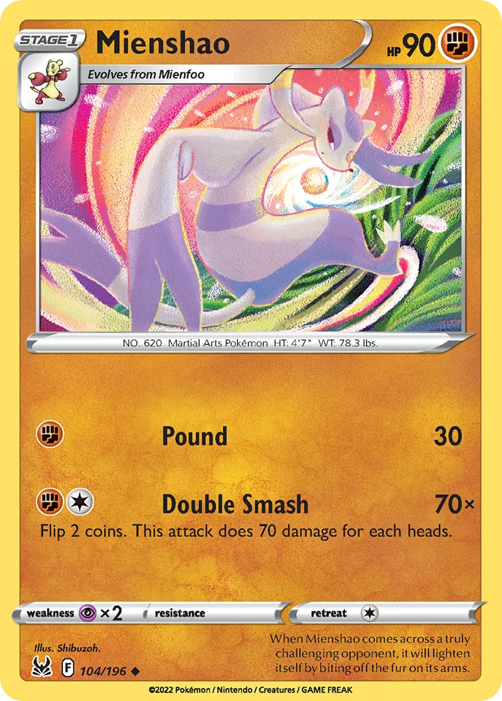 Mienshao #104, Lost Origin Reverse Foil