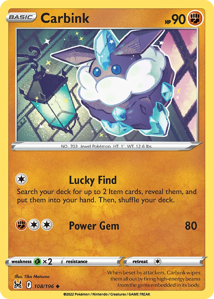 Carbink #108, Lost Origin Reverse Foil