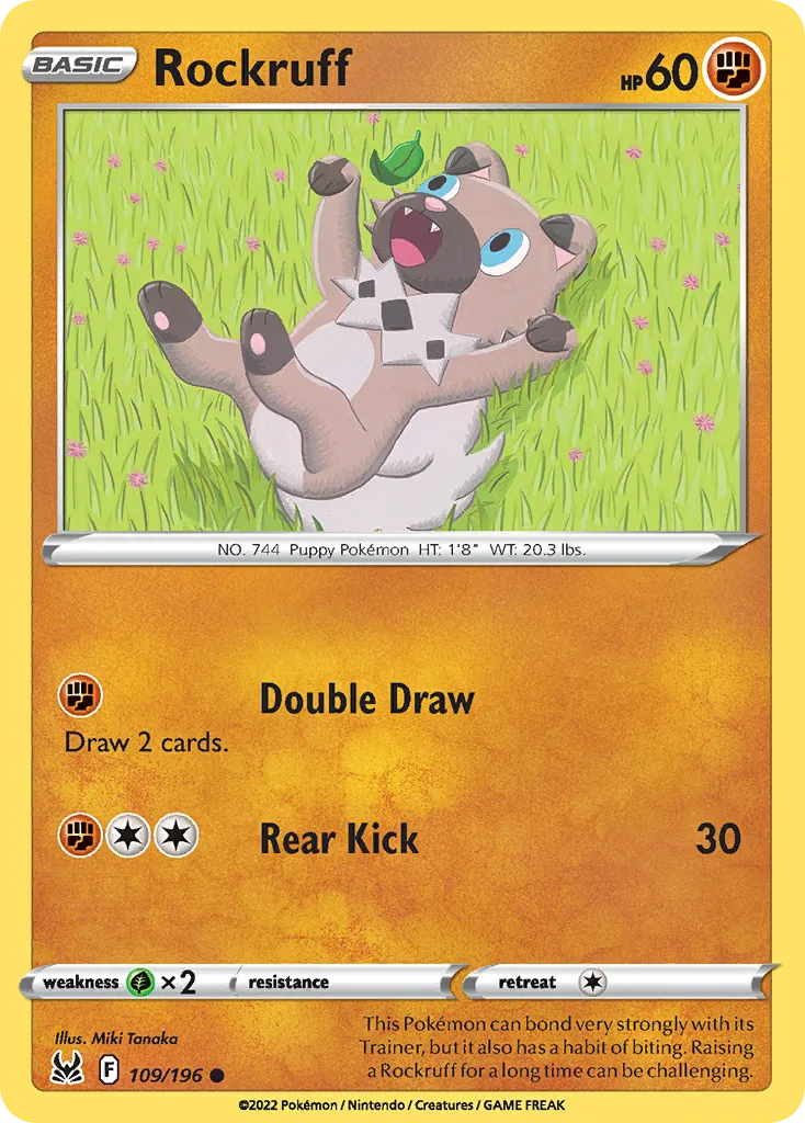 Rockruff #109, Lost Origin