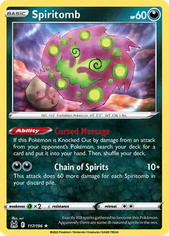 Spiritomb #117, Reverse Foil