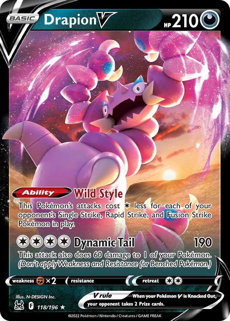 Drapion V #118, Lost Origin