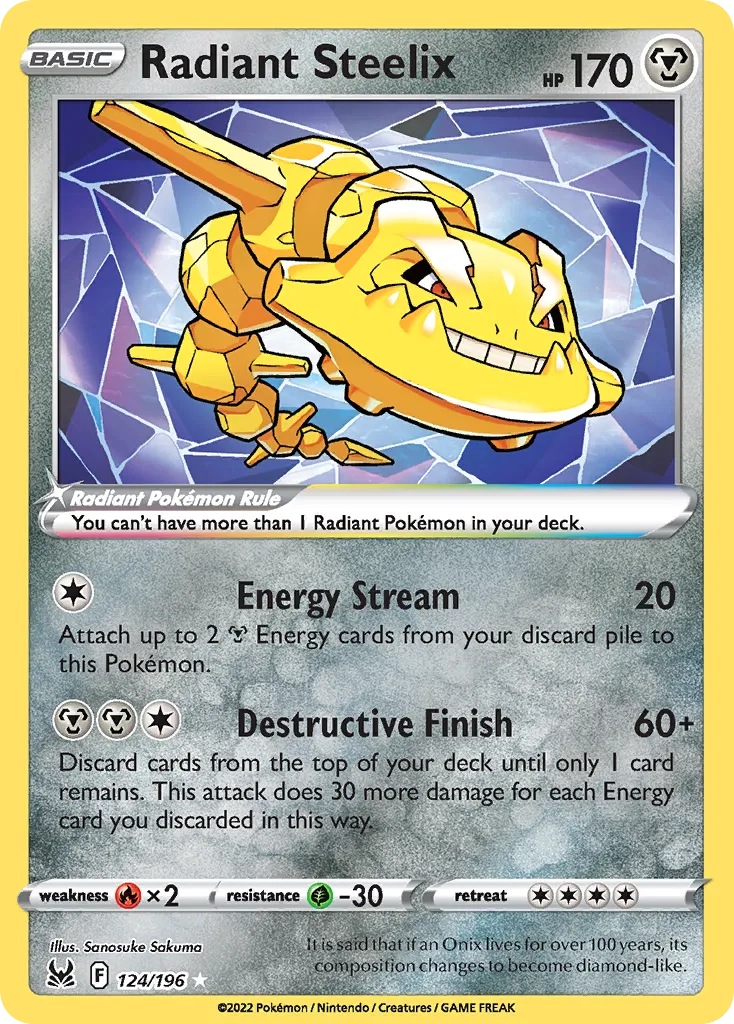 Radiant Steelix #124, Lost Origin