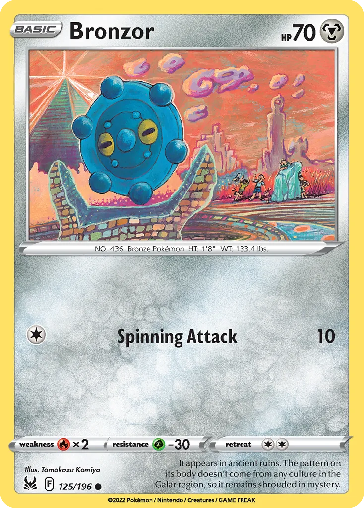 Bronzor #125, Lost Origin Reverse Foil