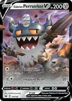 Galarian Perrserker V #129, Standard