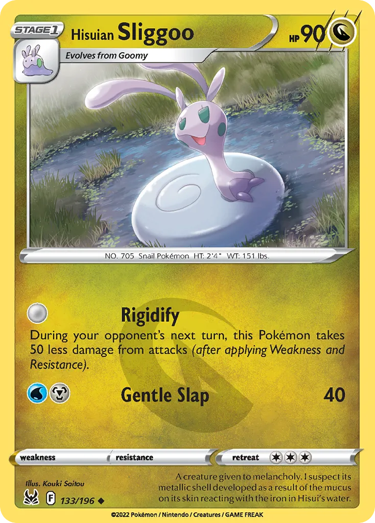 Hisuian Sliggoo #133, Lost Origin Reverse Foil