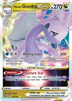 Hisuian Goodra VSTAR #136, Inverted Back