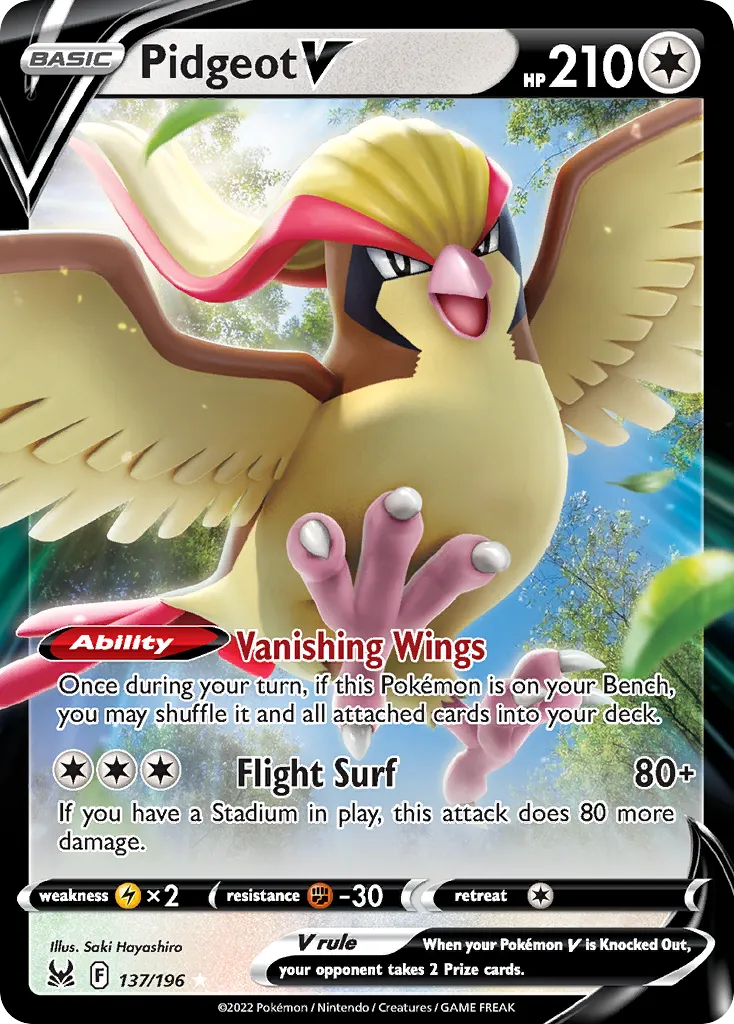 Pidgeot V #137, Lost Origin