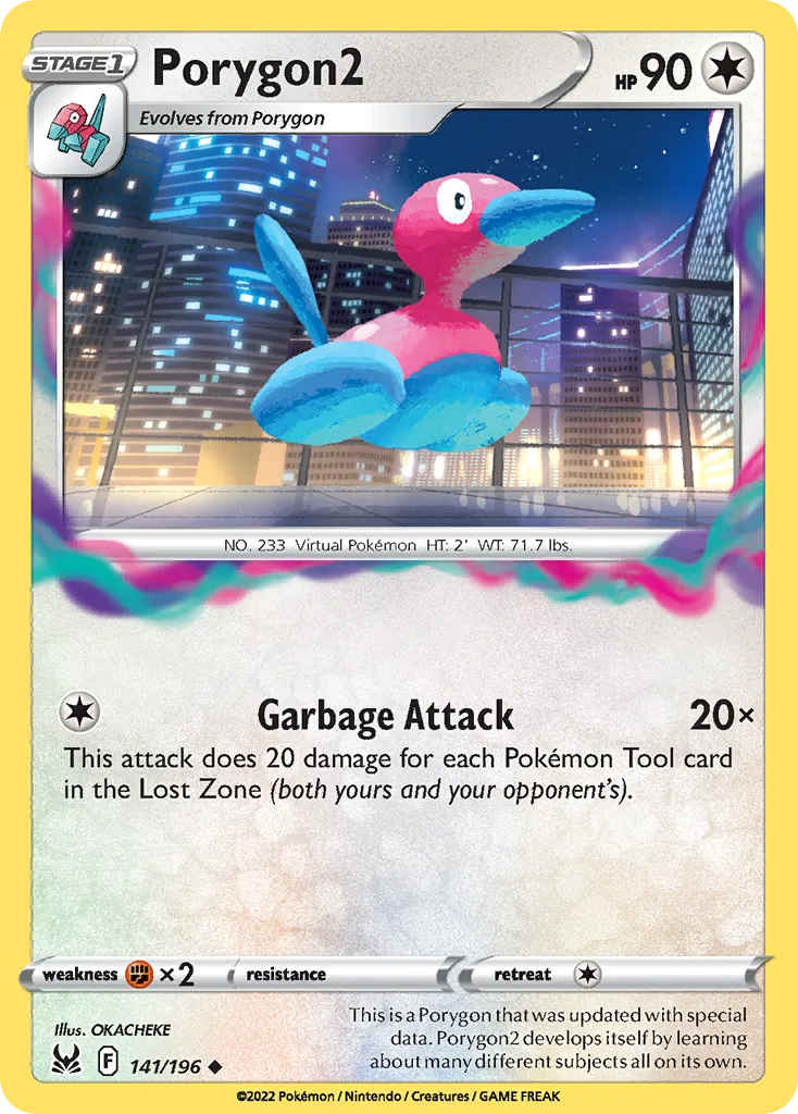 Porygon2 #141, Lost Origin Reverse Foil