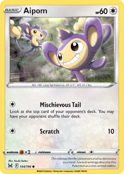 Aipom #144, Reverse Foil