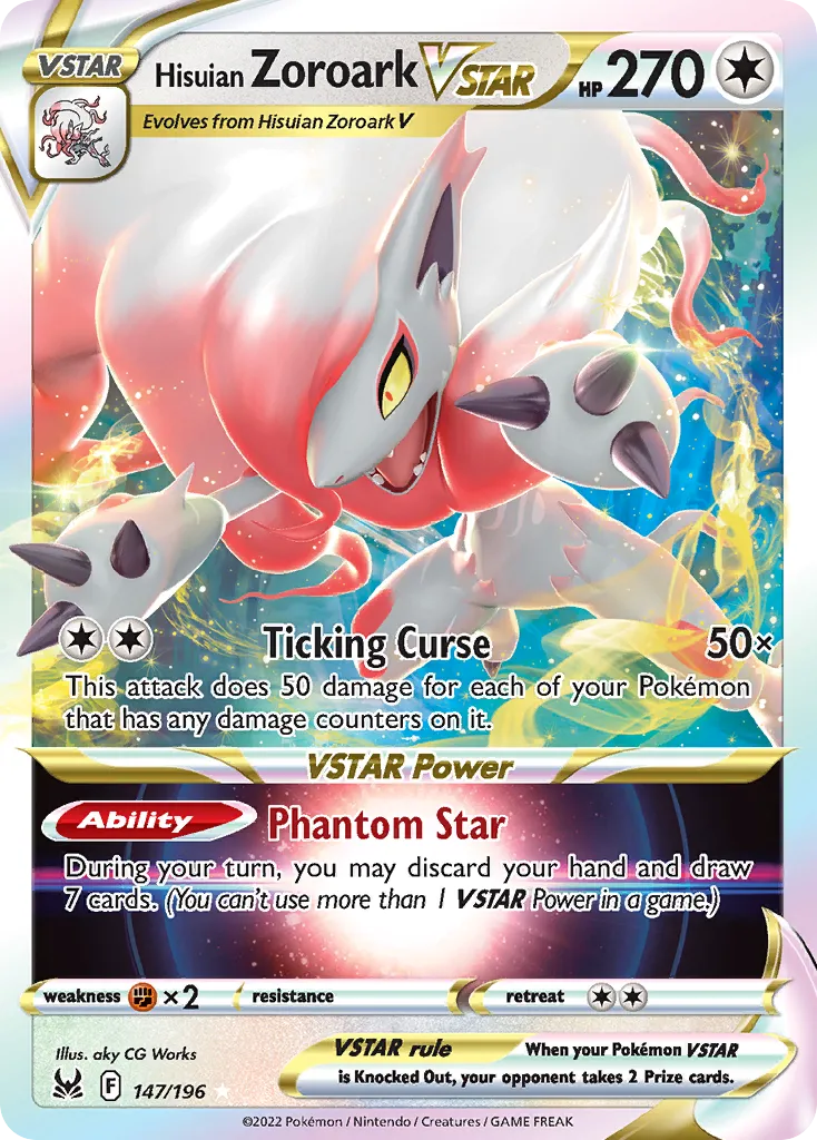 Hisuian Zoroark VSTAR #147, Lost Origin
