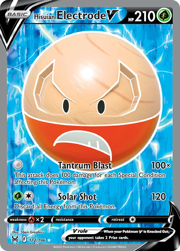 Hisuian Electrode V #172, Lost Origin