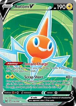 Rotom V #176, Inverted Back