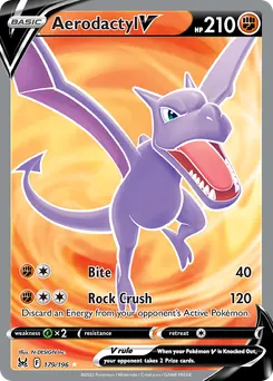 Aerodactyl V #179, Inverted Back