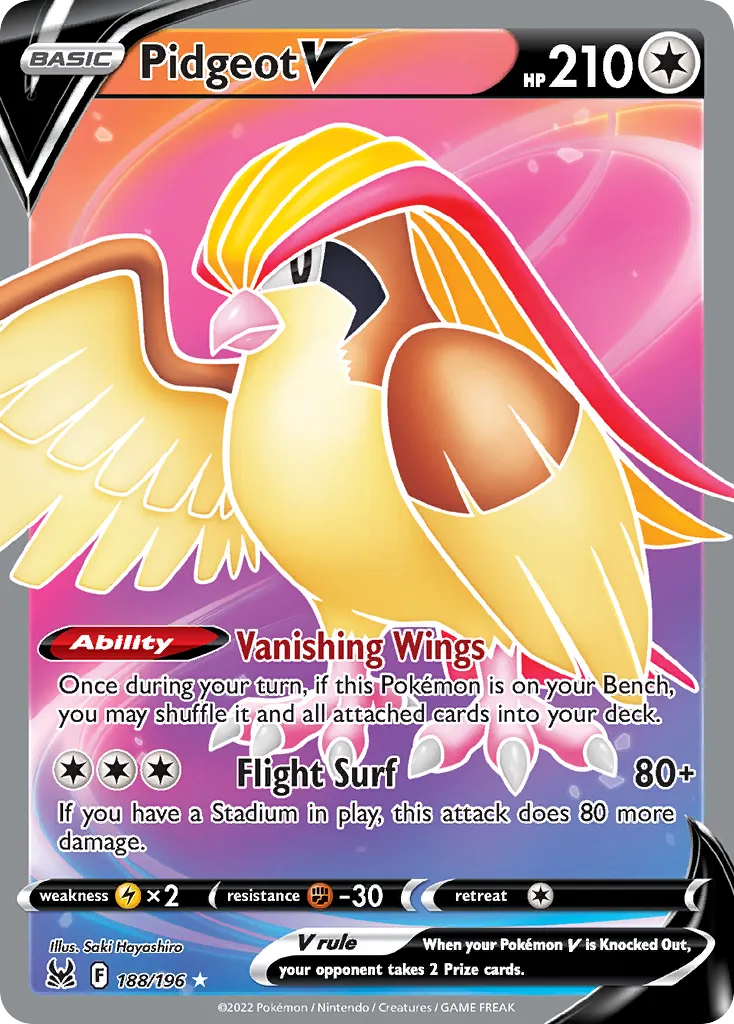 Pidgeot V #188, Lost Origin