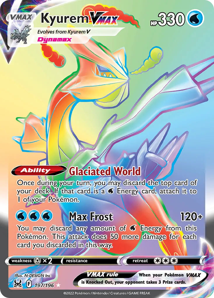 Kyurem VMAX #197, Lost Origin Secret