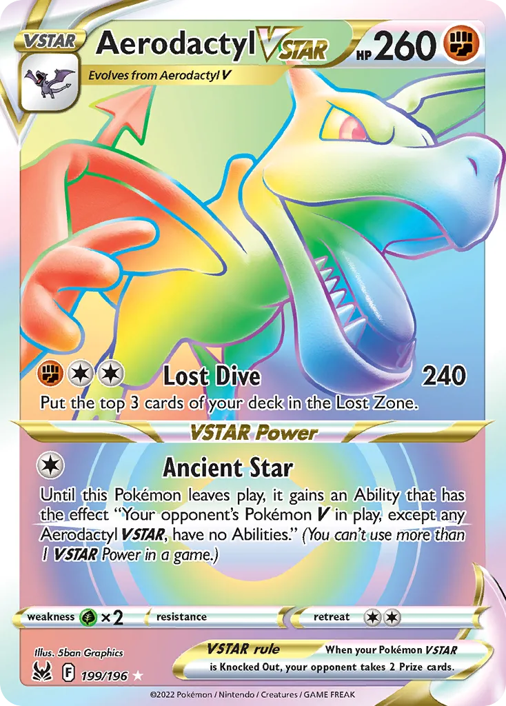 Aerodactyl VSTAR #199, Lost Origin Secret