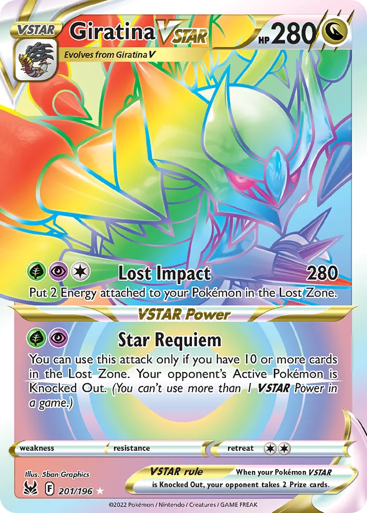 Giratina VSTAR #201, Lost Origin Secret
