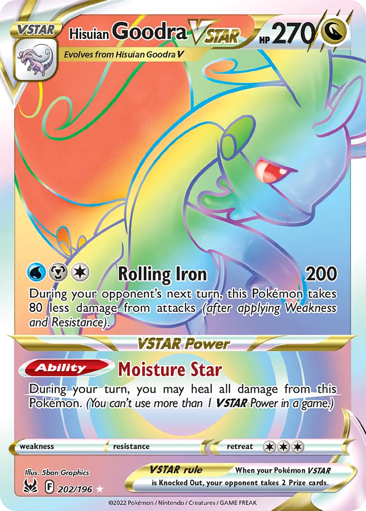 Hisuian Goodra VSTAR #202, Lost Origin Secret