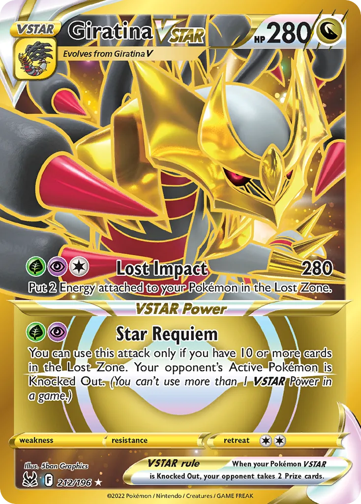 Giratina VSTAR #212, Lost Origin Secret
