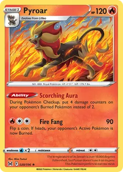 Pyroar #29, Reverse Foil