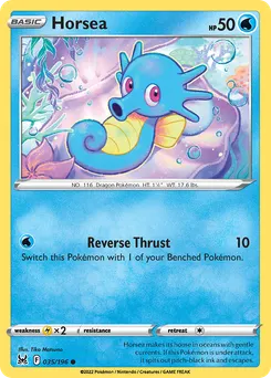 Horsea #35, Reverse Foil