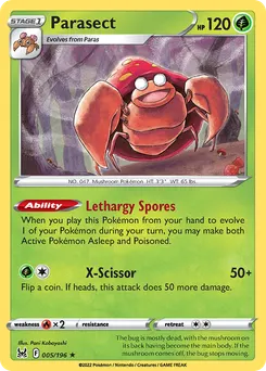 Parasect #5, Reverse Foil
