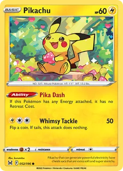 Pikachu #52, Reverse Foil