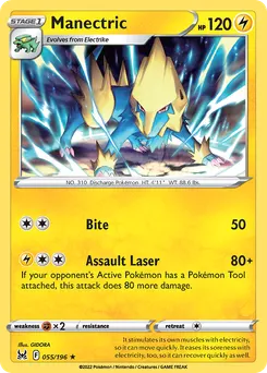Manectric #55, Reverse Foil