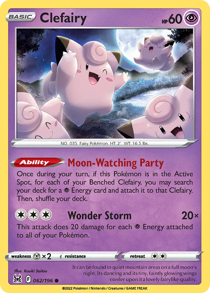 Clefairy #62, Lost Origin