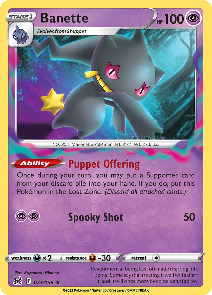 Banette #73, Lost Origin