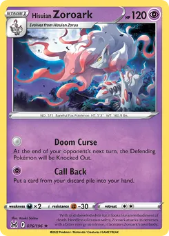 Hisuian Zoroark #76, Game Mania Exclusive