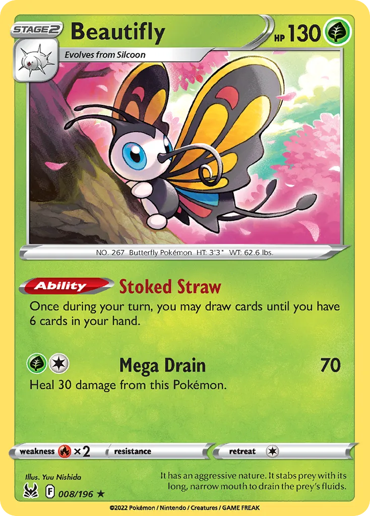 Beautifly #8, Lost Origin Reverse Foil