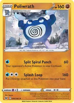 Poliwrath #85, Reverse Foil