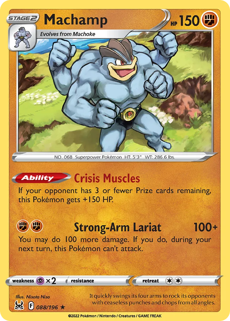 Machamp #88, Lost Origin Reverse Foil