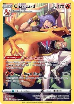Charizard #TG03, Lost Origin Trainer Gallery