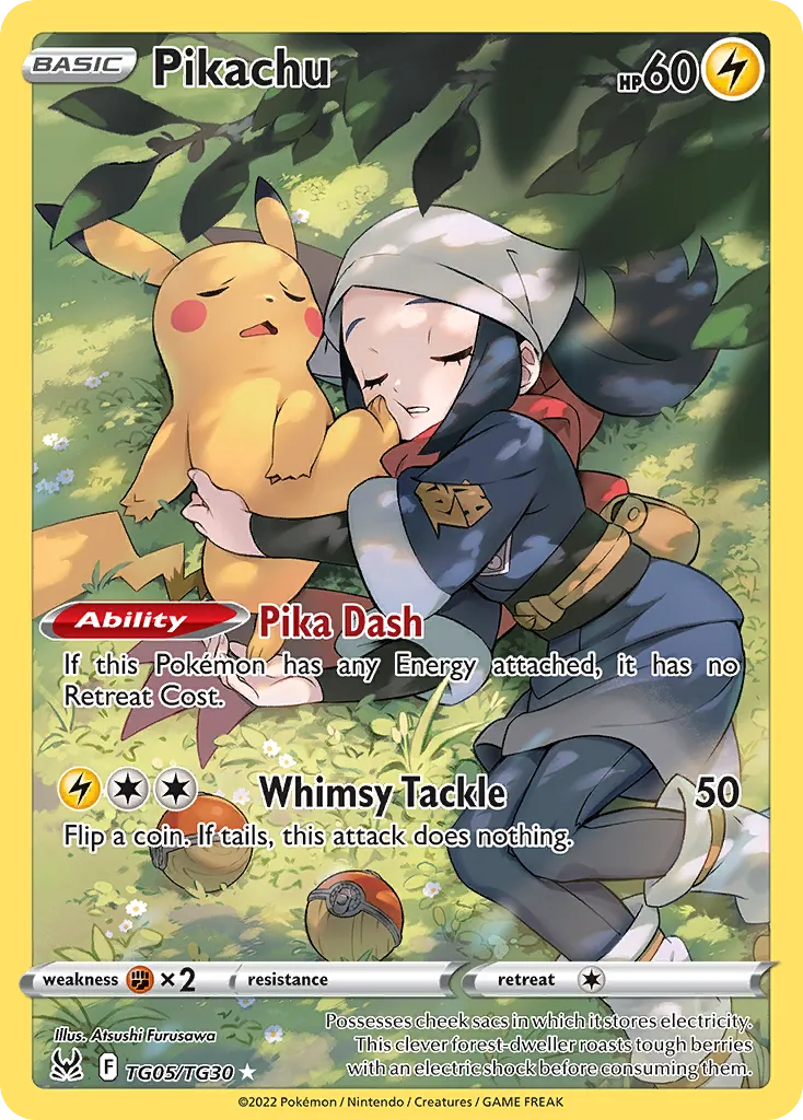 Pikachu #TG05, Lost Origin Trainer Gallery