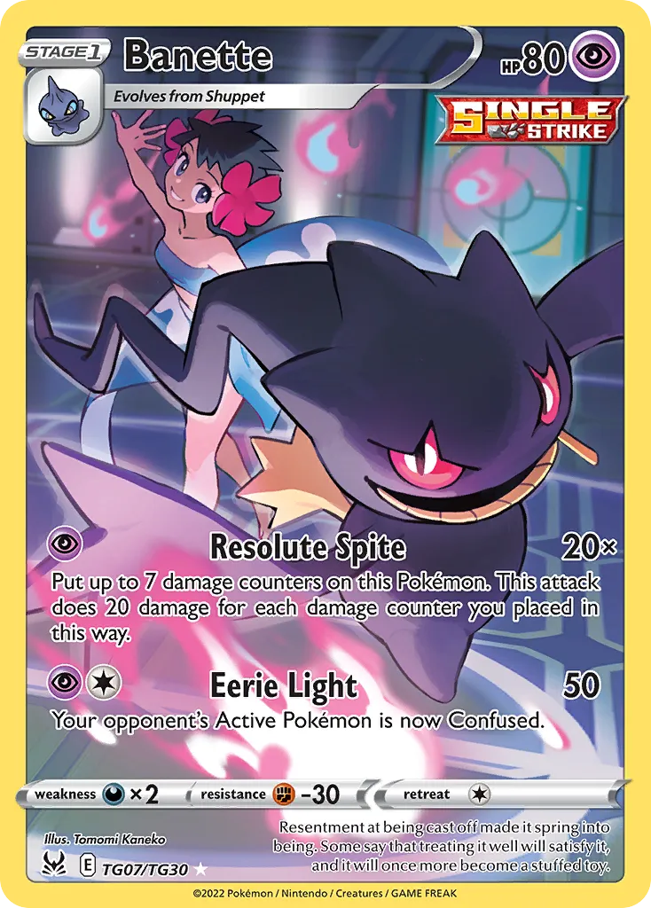 Banette #TG07, Lost Origin Trainer Gallery