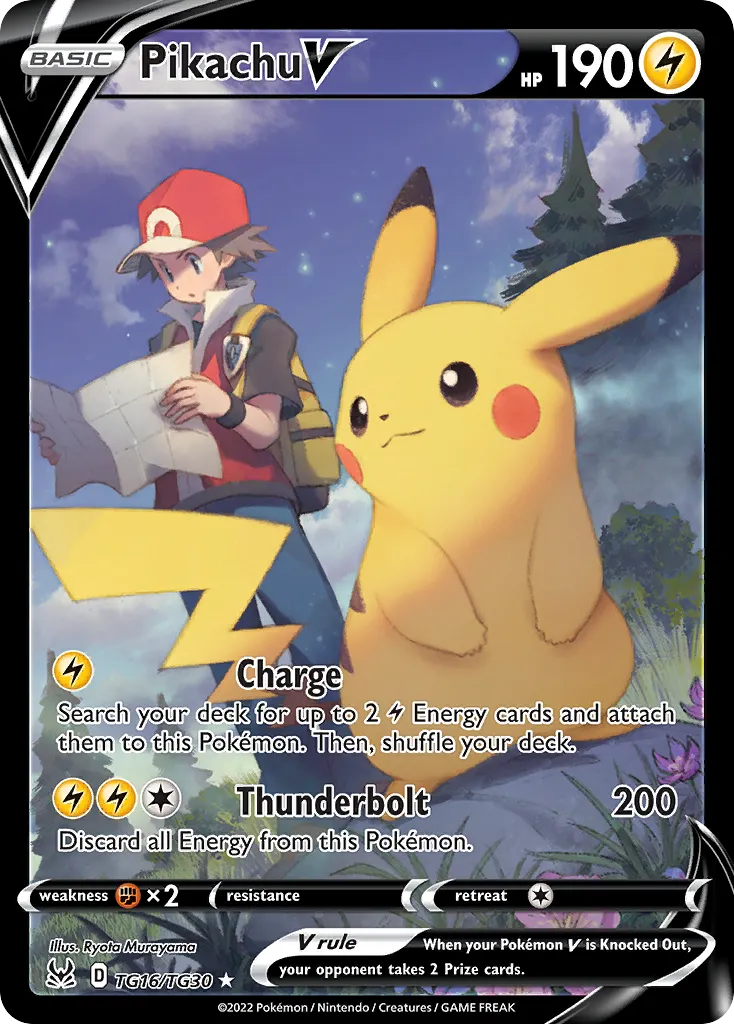 Pikachu V #TG16, Lost Origin Trainer Gallery
