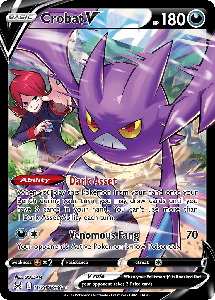 Crobat V #TG20, Lost Origin Trainer Gallery