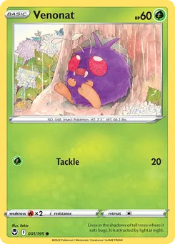 Venonat #1, Reverse Foil