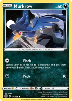 Murkrow #106, Reverse Foil